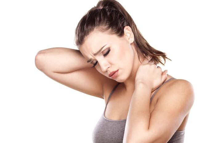 Boyundaki ağrı ve sertlik servikal osteokondrozun belirtileridir